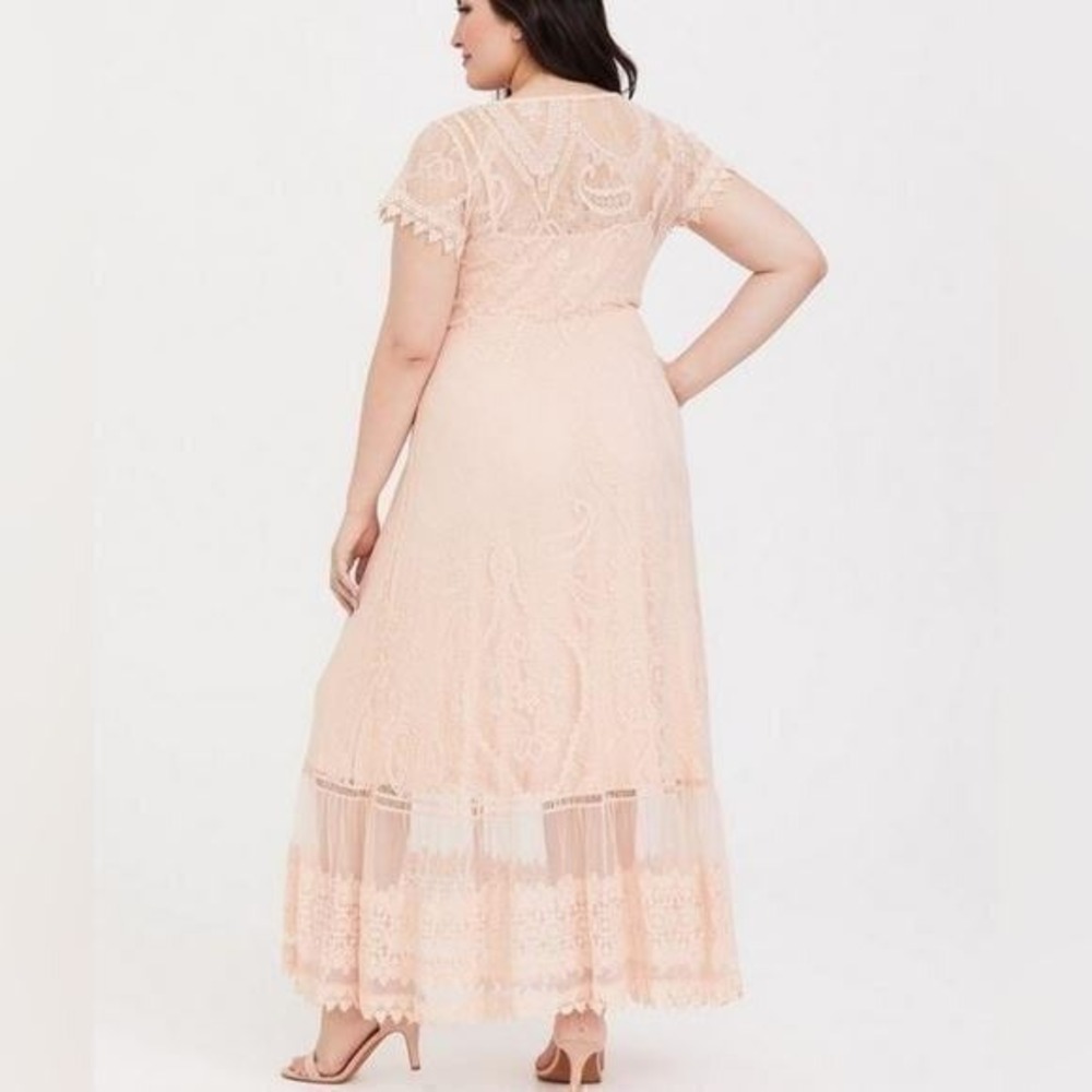torrid Blush Pink Lace Maxi Dress - Picture 2 of 12